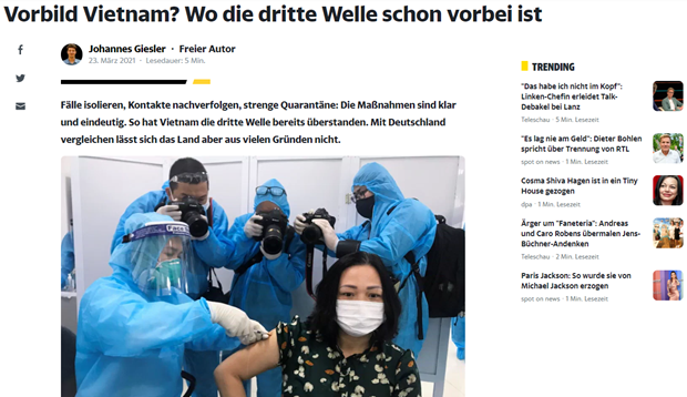 Un journaliste allemand apprécie la réponse du Vietnam au COVID-19